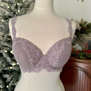 Victoria’s Secret Lace Underwire Bra | Mauve Lilac | Feminine & Elegant